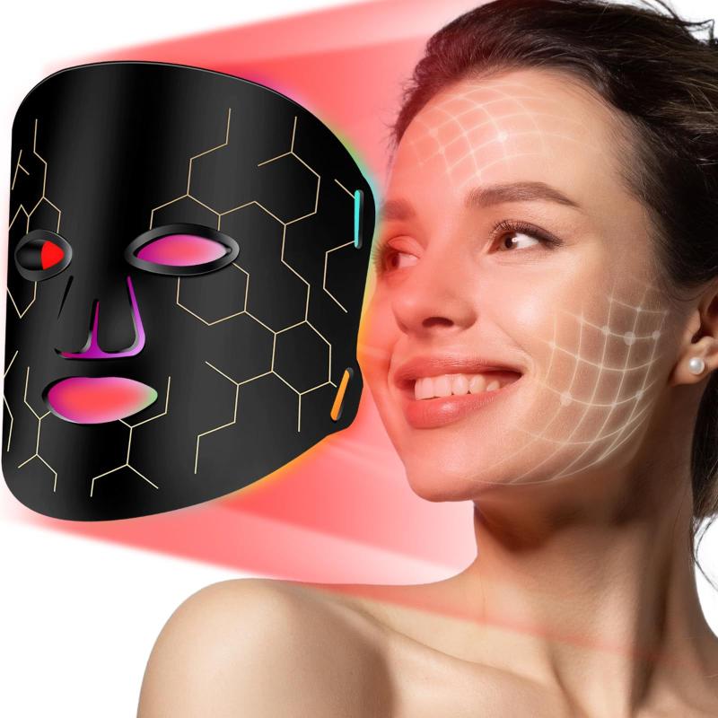 Máscara facial LED RELEXNOW 8 modos 288 Beads Red Light Therapy